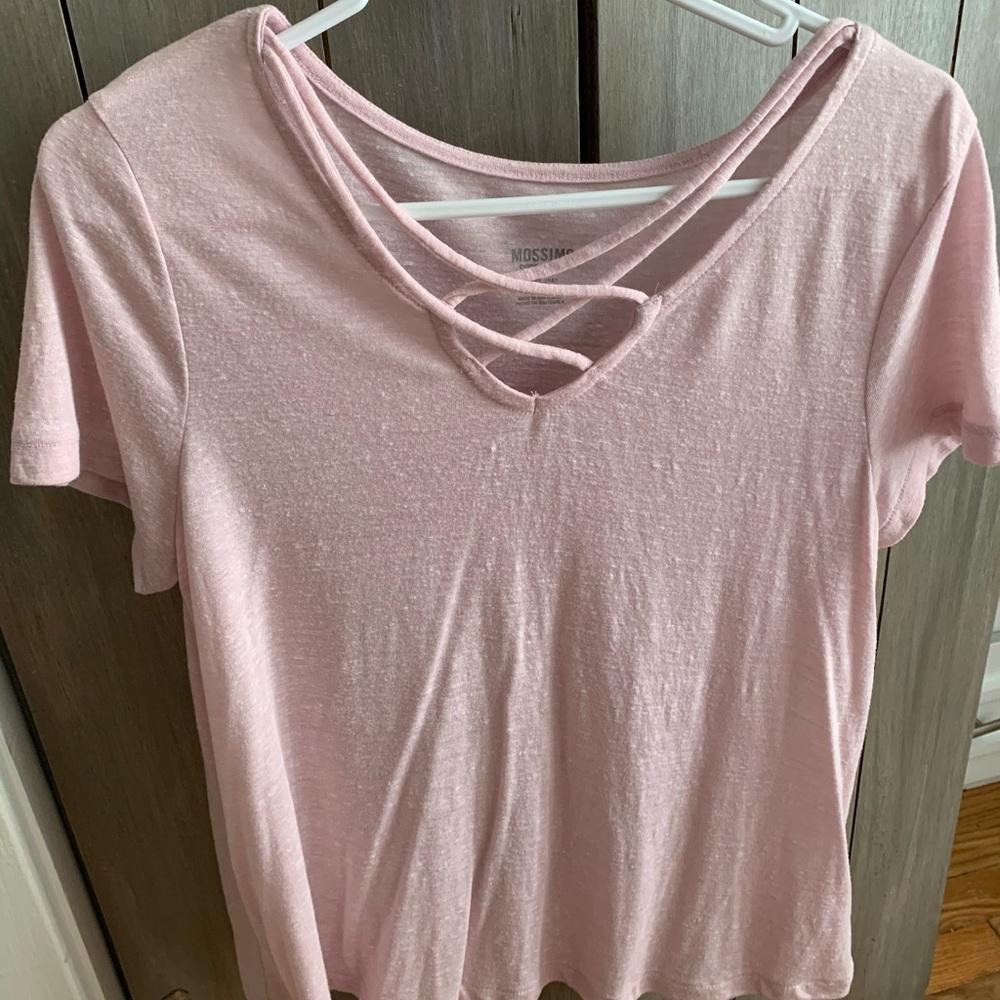 casual pink top